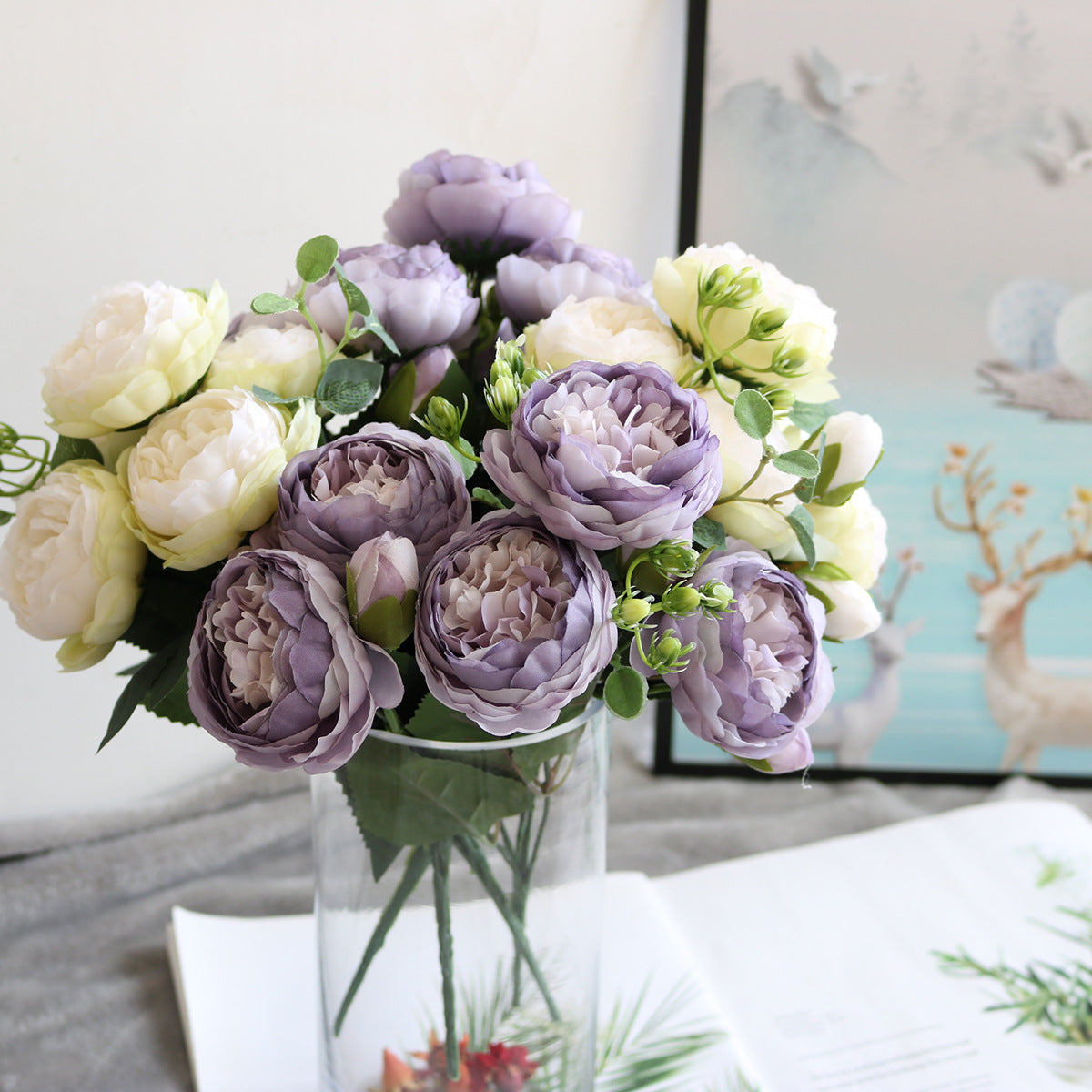 30cm Premium Artificial Peony Flowers