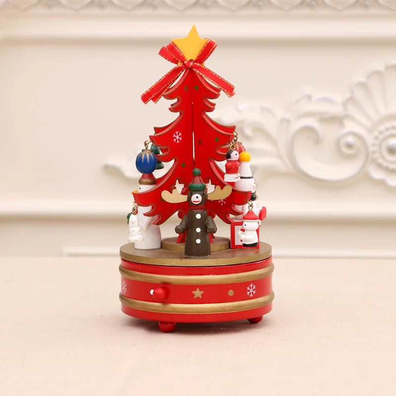 Classic Rotating Christmas Tree Musical Box