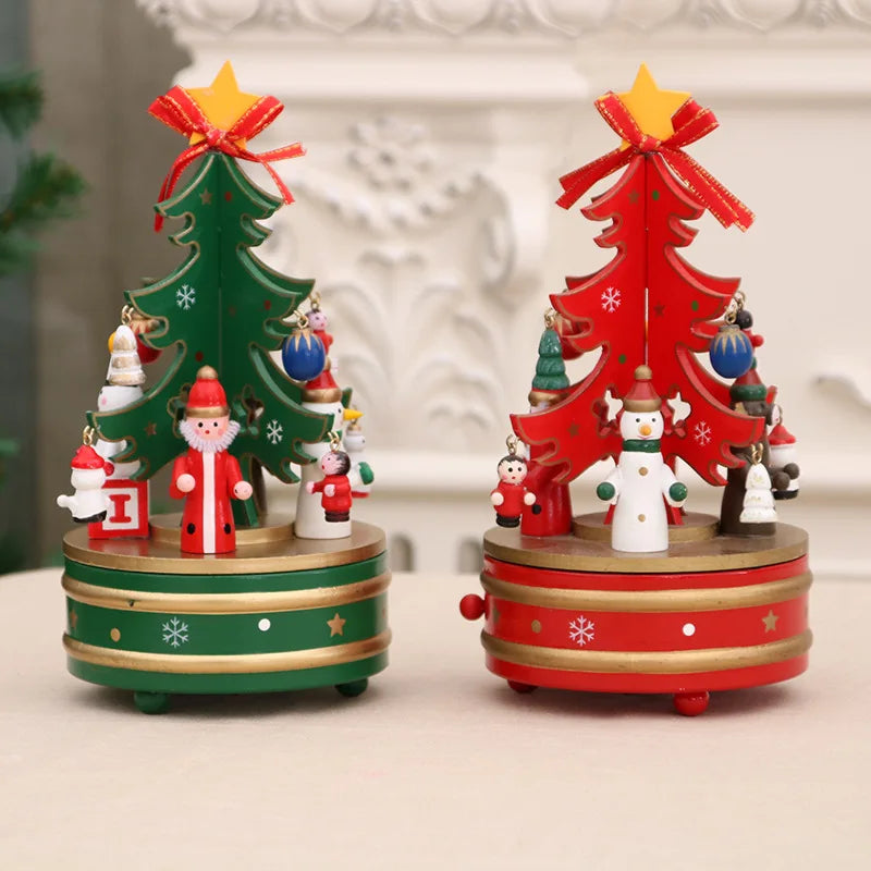 Classic Rotating Christmas Tree Musical Box