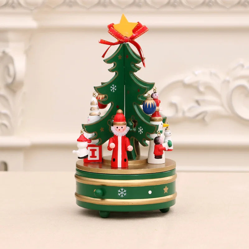 Classic Rotating Christmas Tree Musical Box